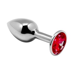 Mini Metal Butt Plug L - Red