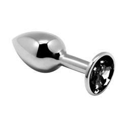 Mini Metal Butt Plug L - Black