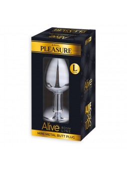 Mini Metal Butt Plug L - Pink