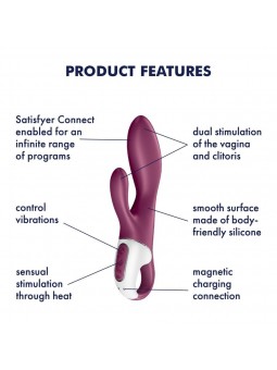 SATISFYER HEATED AFFAIR VIBRATOR WITH AP