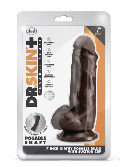 DR. SKIN PLUS  7 INCH GIRTHY POSABLE DIL