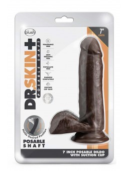 DR. SKIN PLUS  7 INCH POSABLE DILDO WITH