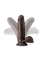 DR. SKIN PLUS  7 INCH POSABLE DILDO WITH