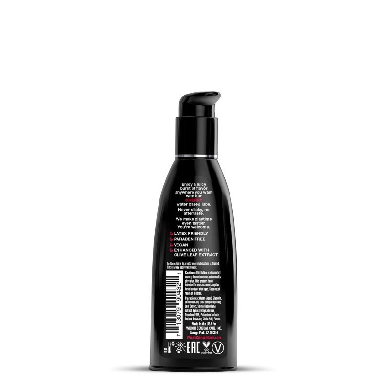 WICKED AQUA CHERRY FLAVORED LUBRICANT 60