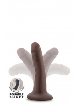 DR. SKIN PLUS 5 INCH POSABLE DILDO CHOCO