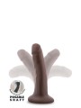 DR. SKIN PLUS 5 INCH POSABLE DILDO CHOCO