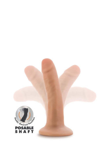 DR. SKIN PLUS 5 INCH POSABLE DILDO VANIL
