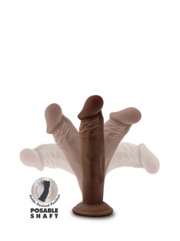 DR. SKIN PLUS 6 INCH POSABLE DILDO CHOCO