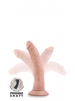 DR. SKIN PLUS 7 INCH POSABLE DILDO VANIL
