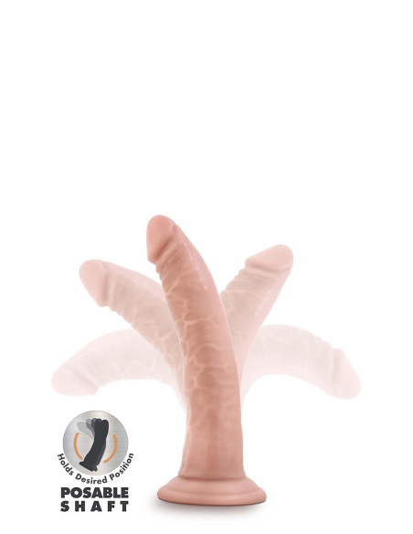DR. SKIN PLUS 7 INCH POSABLE DILDO VANIL