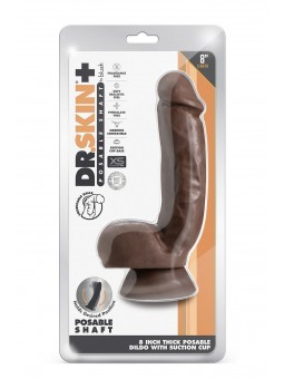 DR. SKIN PLUS 8 INCH THICK POSEABLE DILD