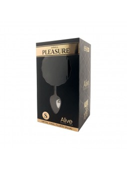 Metal Anal Fluffly Plug S - Black