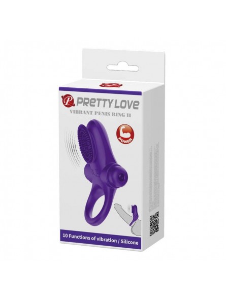Pretty Love Vibrant Penis Ring 2 Purple Pretty Love Vibrant Penis Ring 2 Purple