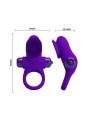 Pretty Love Vibrant Penis Ring 2 Purple