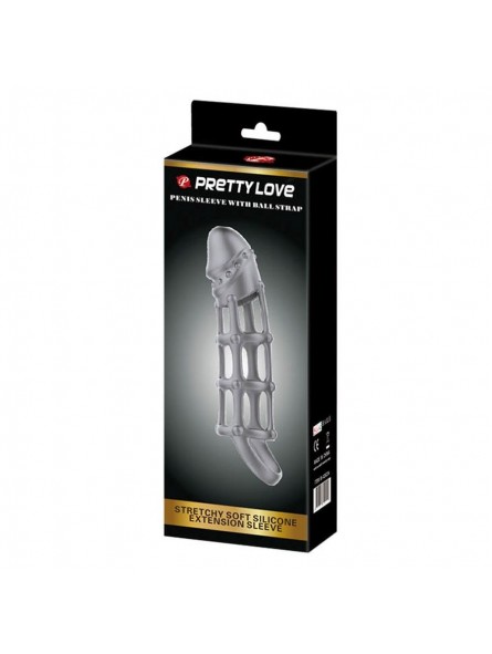 Pretty Love Penis Sleeve With Ball Strap Pretty Love Penis Sleeve With Ball Strap
