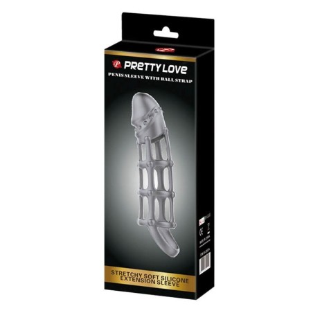 Pretty Love Penis Sleeve With Ball Strap