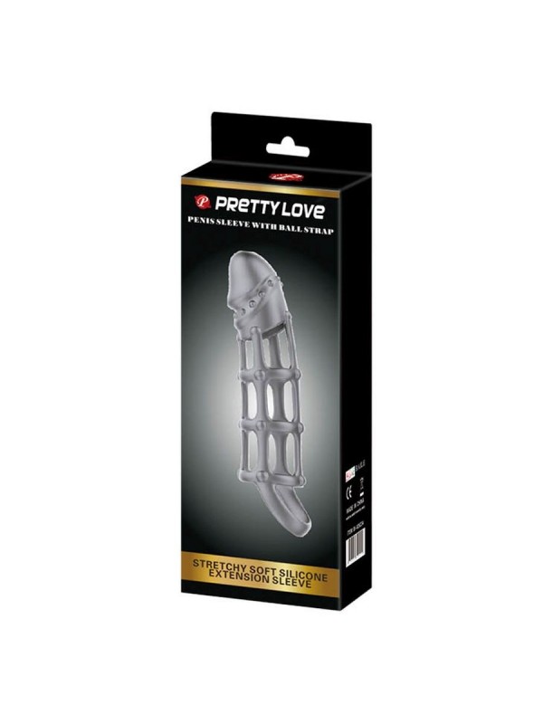 Pretty Love Penis Sleeve With Ball Strap