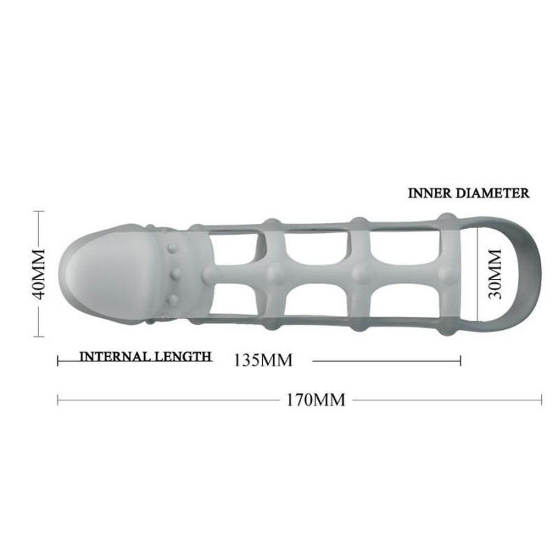 Pretty Love Penis Sleeve With Ball Strap