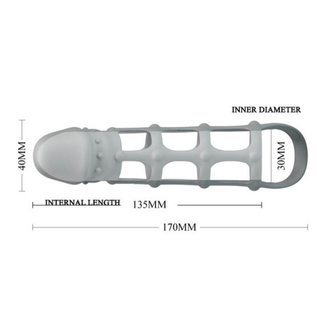 Pretty Love Penis Sleeve With Ball Strap