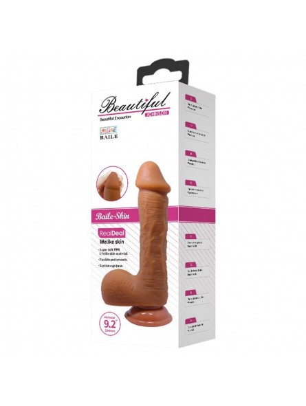 Beautiful Johnson 9,2 " Dildo Brown Beautiful Johnson 9,2 " Dildo Brown