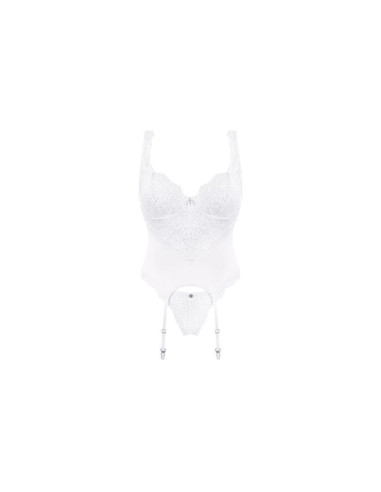 Amor Blanco corset & thong L/XL white