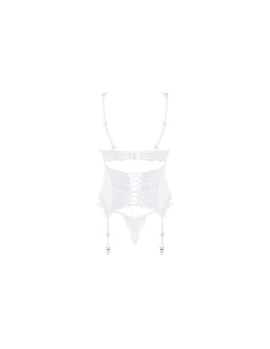 Amor Blanco corset & thong L/XL white