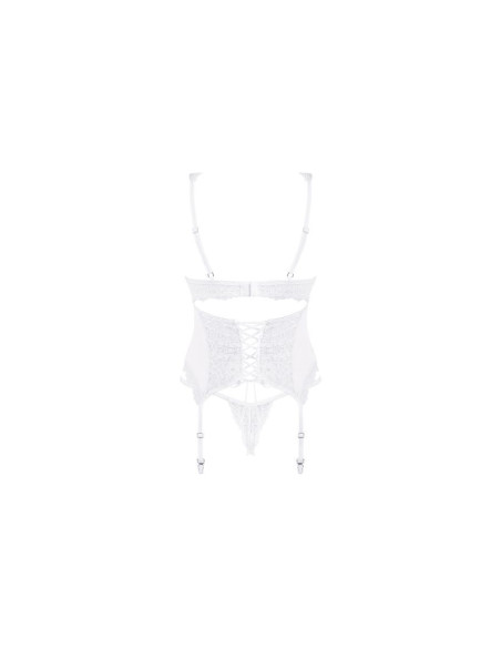 Amor Blanco corset & thong L/XL white