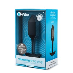 B-VIBE VIBRATING SNUG PLUG 2 BLACK