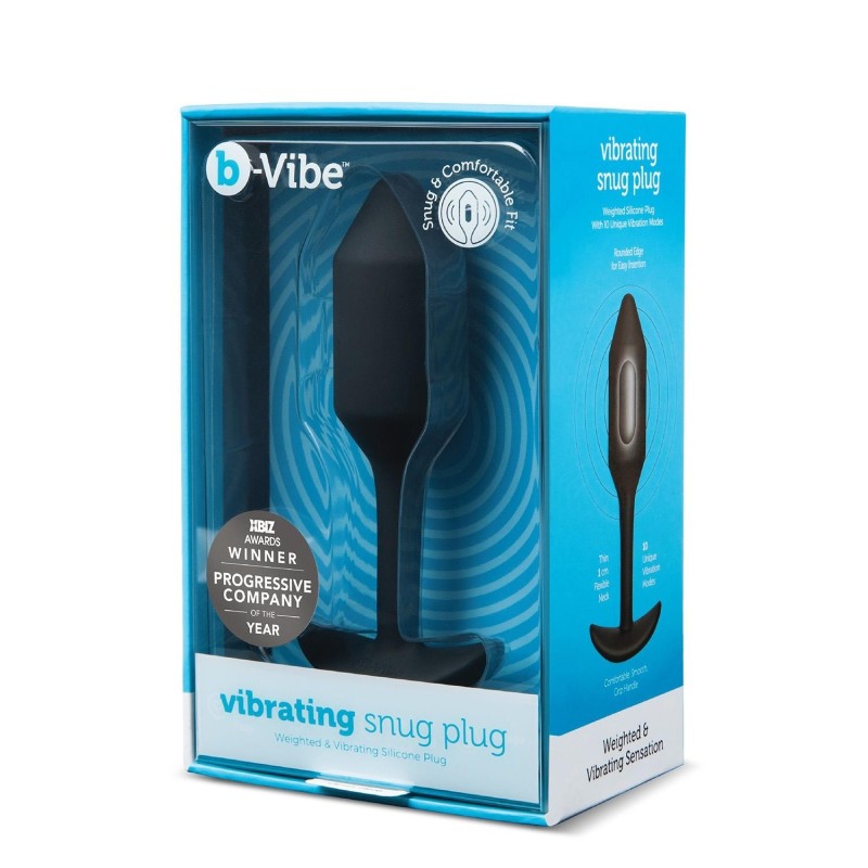 B-VIBE VIBRATING SNUG PLUG 2 BLACK