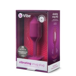 B-VIBE VIBRATING SNUG PLUG 2 ROSE