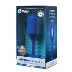 B-VIBE VIBRATING SNUG PLUG 4 NAVY