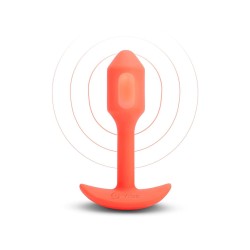 B-VIBE VIBRATING SNUG PLUG 1 ORANGE 2