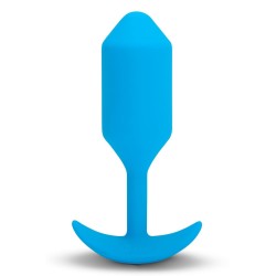 B-VIBE VIBRATING SNUG PLUG 3 BLUE 2
