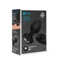B-VIBE VIBRATING JEWEL PLUG XXL BLACK