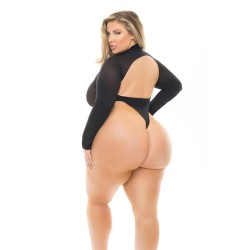 HIGH AF OPEN BACK TEDDY BLACK 2