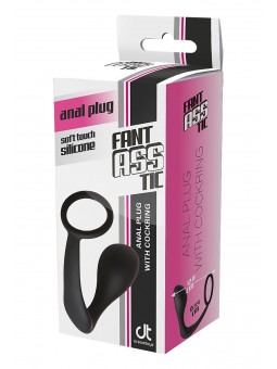 FANTASSTIC ANAL PLUG WITH COCKRING BLACK