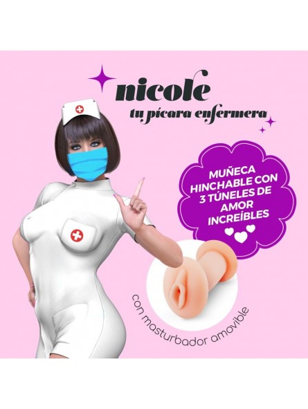 NICOLE LA INFERMIERA BAMBOLA GONFIABILE NICOLE LA INFERMIERA BAMBOLA GONFIABILE