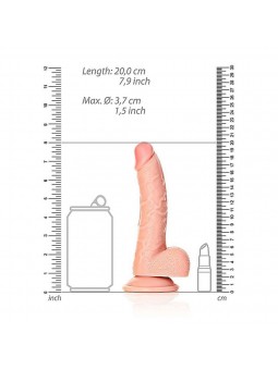 Dildo with Balls and Suction Cup - 18 cm