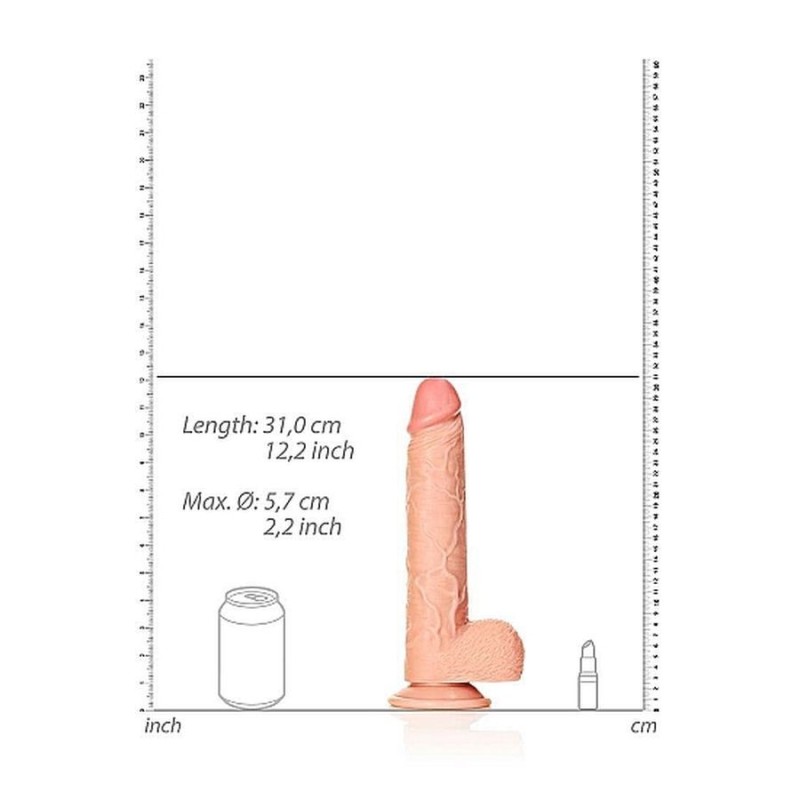 Dildo with Balls and Suction Cup - 28 cm