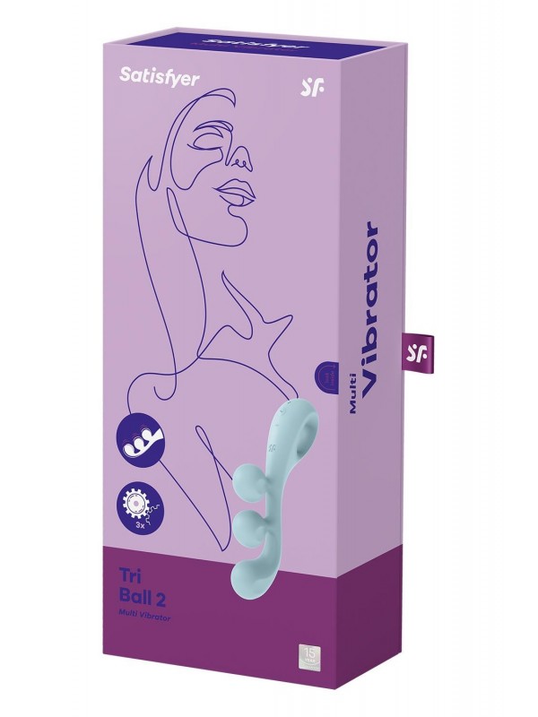 SATISFYER TRI BALL 2 LIGHT BLUE