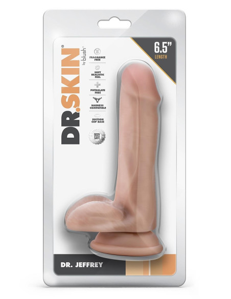 DR. SKIN DR. JEFFREY 6.5 INCH DILDO WITH