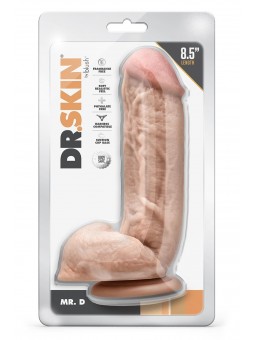 DR. SKIN MR. D 8.5 INCH DILDO WITH BALLS