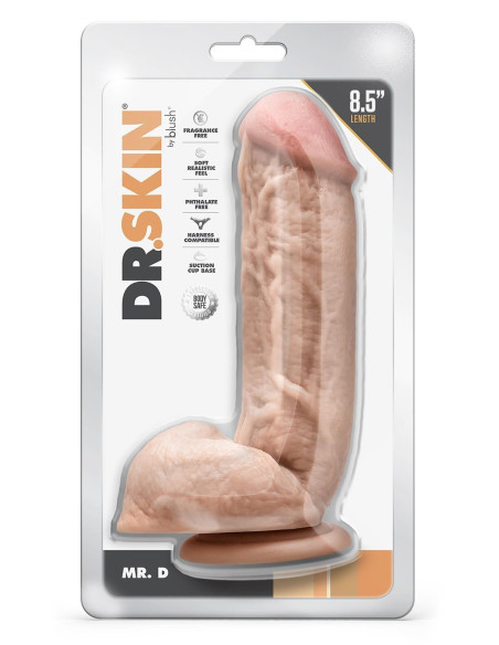 DR. SKIN MR. D 8.5 INCH DILDO WITH BALLS