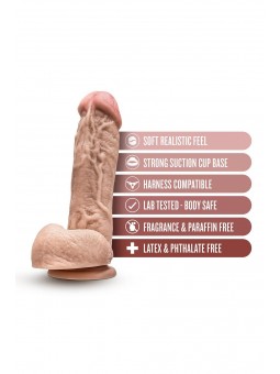 DR. SKIN MR. D 8.5 INCH DILDO WITH BALLS