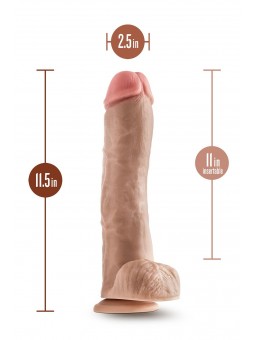 DR. SKIN MR. SAVAGE 11.5 INCH DILDO WITH