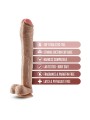 DR. SKIN MR. ED 13 INCH DILDO WITH BALLS