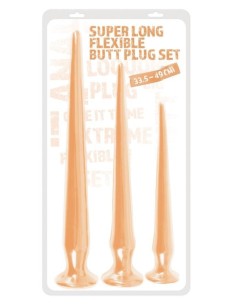 Super Long Butt Plug Set flesh