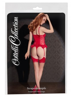 Stockings skin/red 4