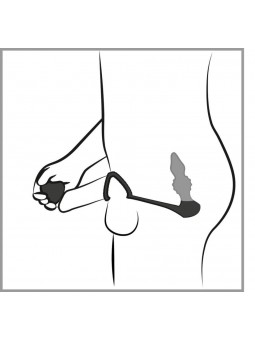 Rebel RC butt plug with cock&b