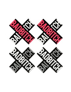 PEEKABOO PASTIES BAD BITCH X 2